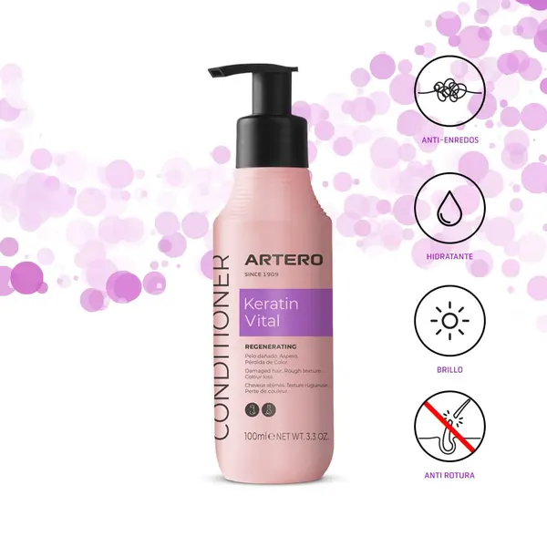 Artero Keratin Vital - кератинова маска за възстановяване на увредена козина, 100 мл