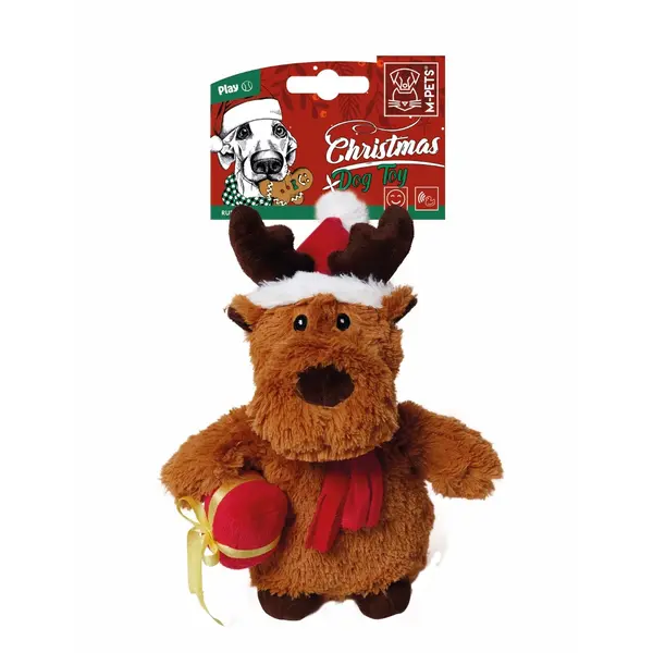 M-pets Christmas Deer - Играчка за кучета плюшен коледен елен 20 см