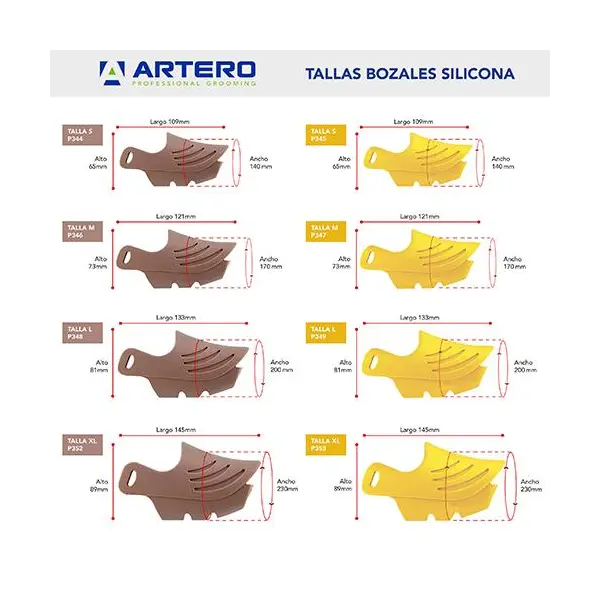 Artero Donald Muzzle Yellow XL - Силиконов намордник за кучета, размер XL