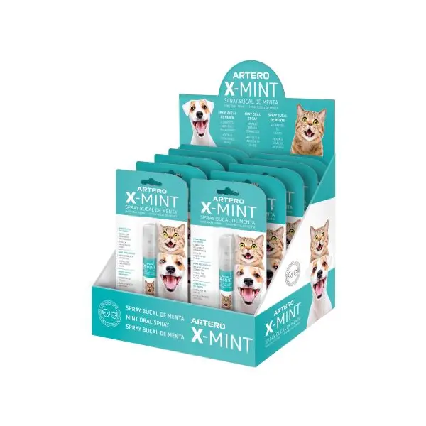 Artero X-mint - спрей за устна хигиена: премахва лошия дъх, защитава емайла, забавя натрупвaнeто на зъбен камък, 14mL