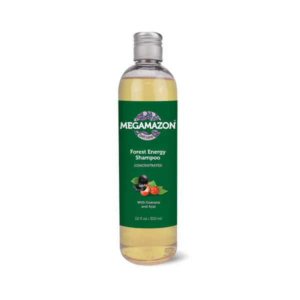 MEGAMAZON Shampoo Forest Energy 1:1 - Шампоан за заздравяване на косъма с гуарана и акаи, 300 мл.