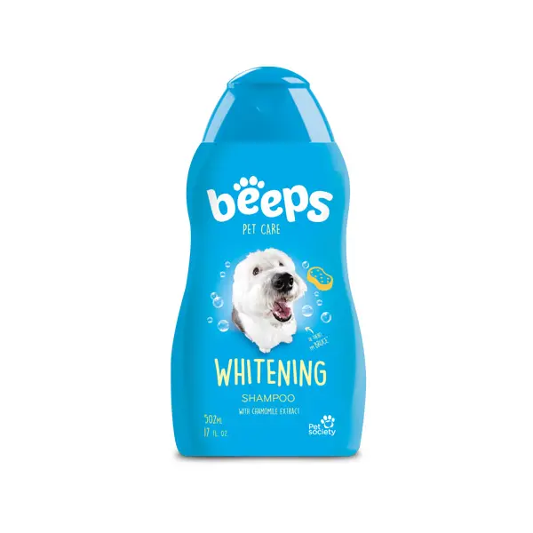 BEEPS Whitening Shampoo - Шампоан за кучета с бяла козина, 502 мл
