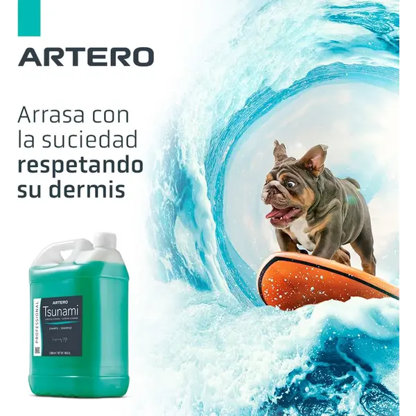 Artero Tsunami Shampoo - премахва омазняване и петна, дезодорира преди основния шампоан, 5L