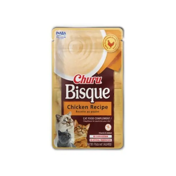 Inaba Churu Bisque Chiken Recipe - Крем супа за котки с пиле, 40 гр