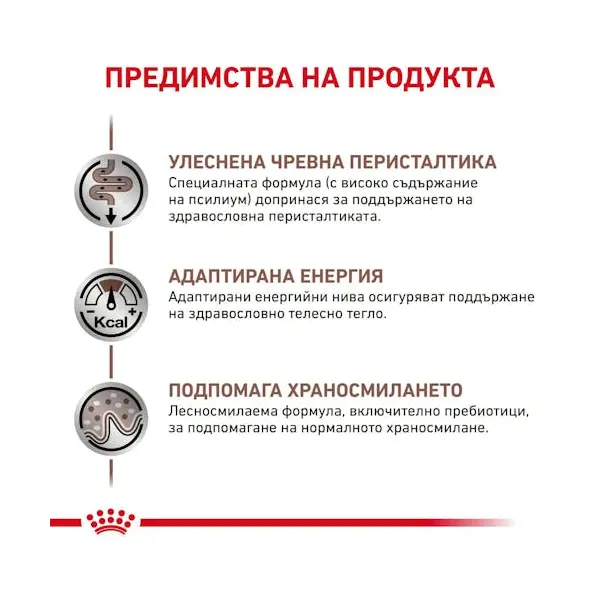 Royal Canin Feline Gastrointestinal Fiber Response - Пълноценна мокра храна за котки, формулирана за компенсиране на лошото храносмилане, пауч хапки в сос - 12x85 гр