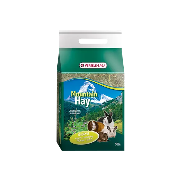 Versele-Laga Mountain Hay Mint – планинско сено с листа от мента, 500 гр