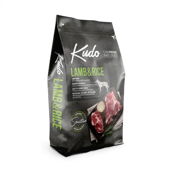 Kudo Low Grain Lamb / Rice Mini Adult 3 Kg - за мини породи над 1 година