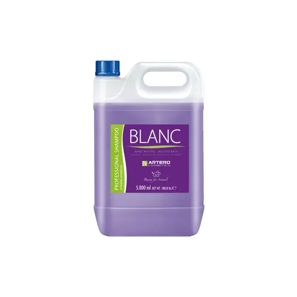 Artero Shampoo Blanc - шампоан за бели, черни и сиви кучета, 5L