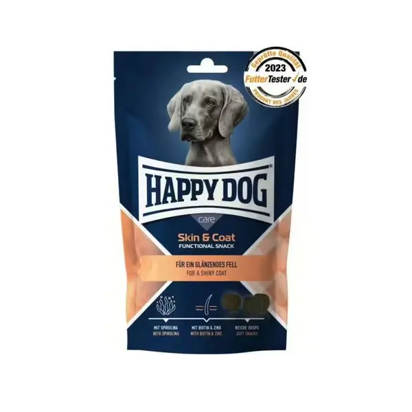 Happy Dog Care Snack Skin & Coat - Лакомство за кучета - 100 г