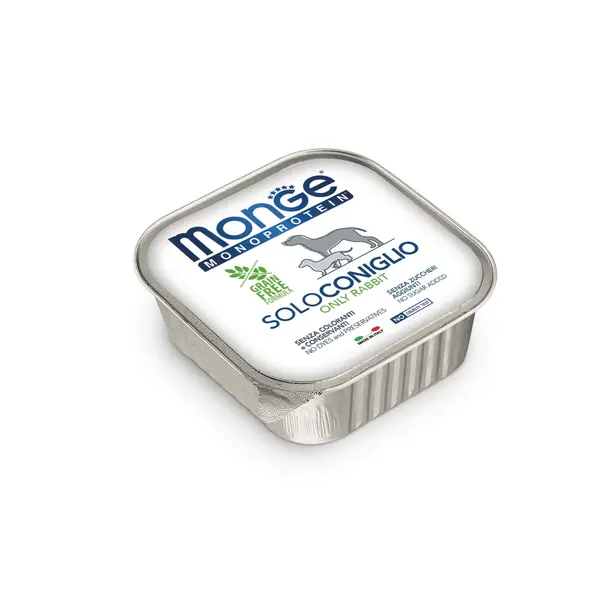 Monge Monoprotein Paté only Rabbit - Терин пастет за кучета в зряла възраст със заешко - 150 г