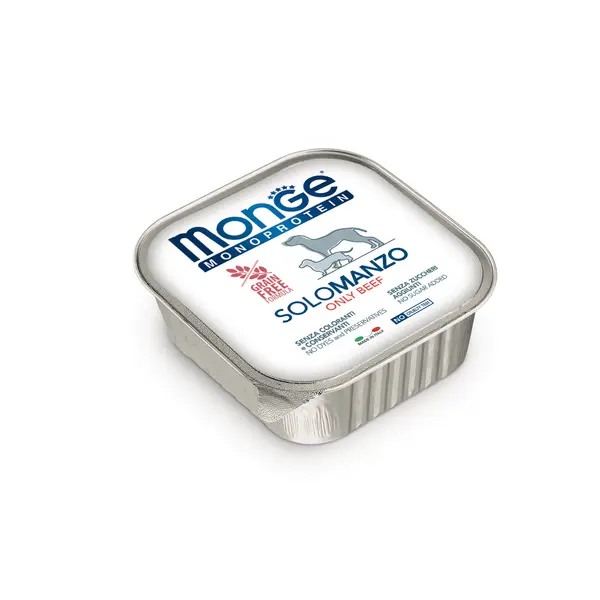 Monge Monoprotein Paté only Beef - Терин пастет за кучета в зряла възраст с телешко - 150 г
