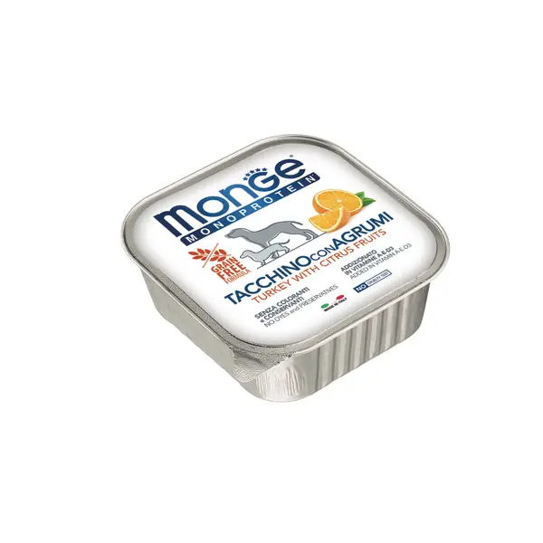 Monge Monoprotein Paté Turkey with Citrus Fruits - Терин пастет с пуешко и цитрусови плодове - 150 г