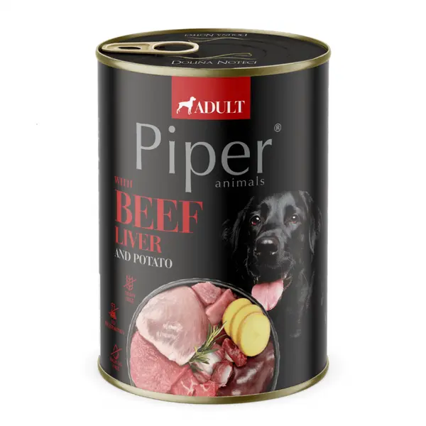 Piper  Adult Dog храна за кучета с телешки дроб и картофи, 400 г