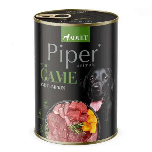 Piper  Adult - консерва за кучета, с дивеч, тиква и розмарин, 400 г