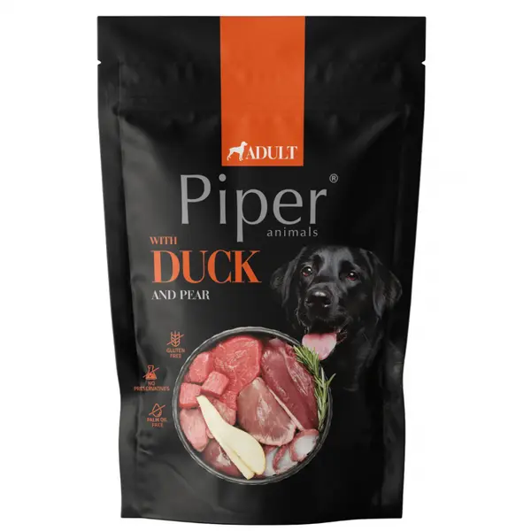 Piper  Adult Dog пауч за кучета с патица и круша, 500 г