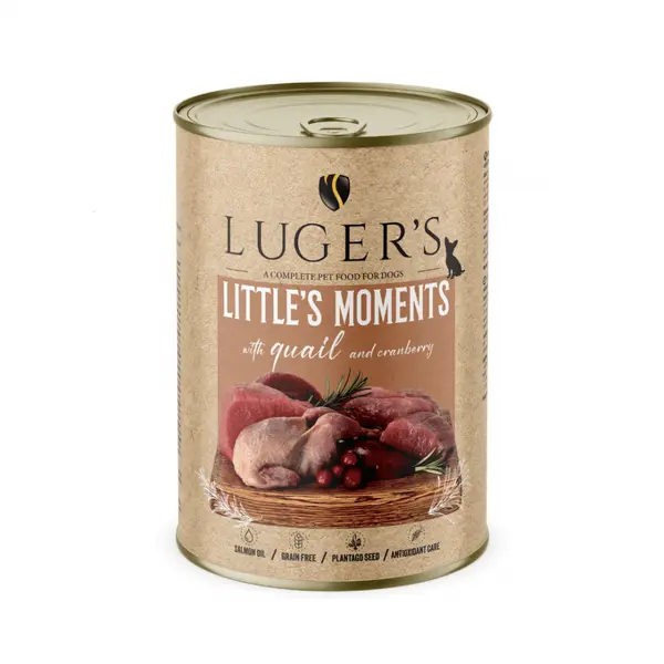 Luger`s  Dog храна за дребни породи кучета с пъдпъдък, 400 г