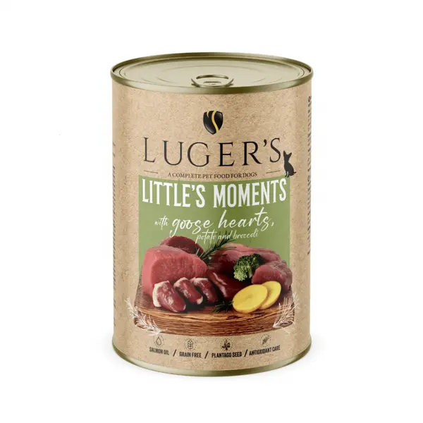 Luger`s  Dog храна за дребни породи кучета с гъши сърца, 400 г