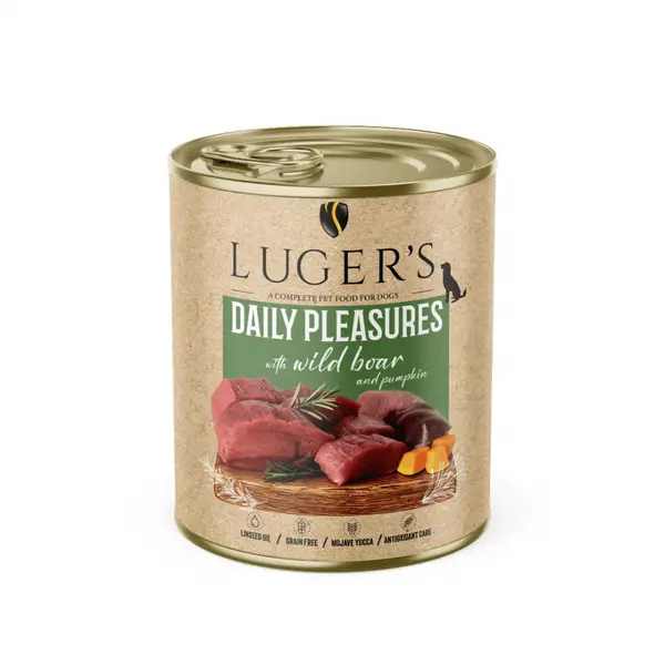 Luger`s  Dog храна за кучета с глиган и тиква, 800 г