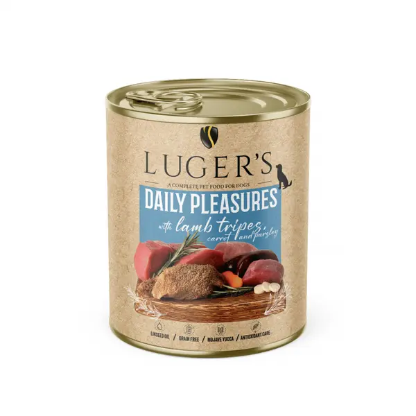 Luger`s  Dog храна за кучета с агнешко шкембе, 800 г