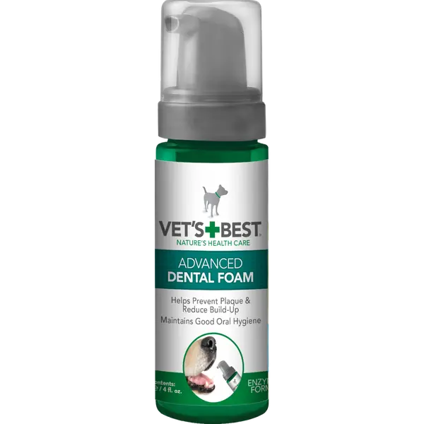 Vet's Best Advanced Dental Foam 150 мл дентална пяна с ензими, здравец, мента и карамфил
