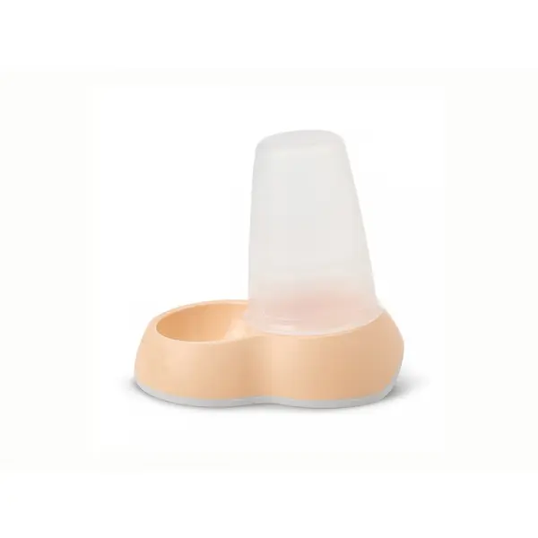 Savic  Small Loop Food Dispenser - диспенсер за суха храна 0.7 л, цвят праскова, 21 х 14 х 18 см