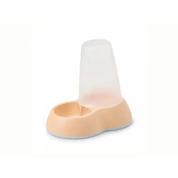 Savic  Small Loop Food Dispenser - диспенсер за суха храна 0.7 л, цвят праскова, 21 х 14 х 18 см