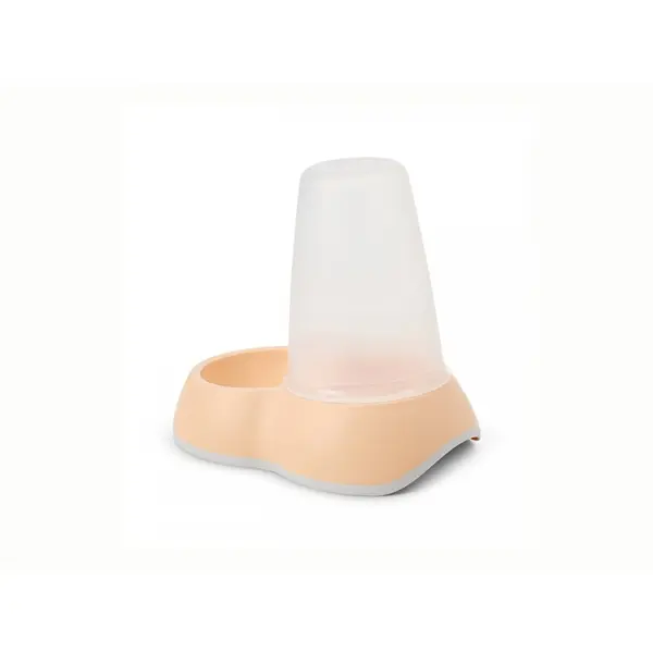 Savic  Small Loop Food Dispenser - диспенсер за суха храна 0.7 л, цвят праскова, 21 х 14 х 18 см