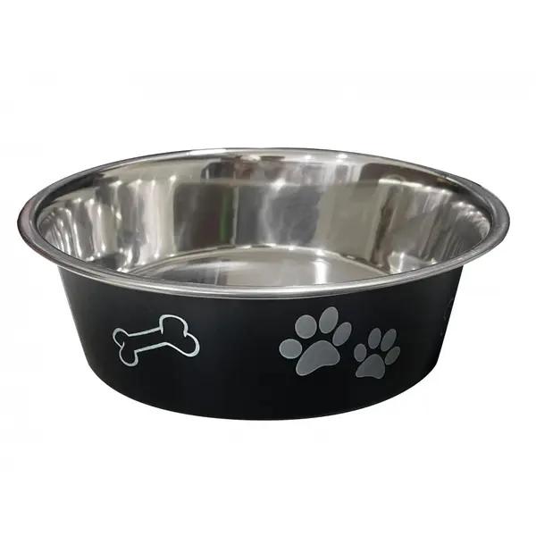 Anipro  Paws No Slip метална купа черна 17 см, 0.8 л