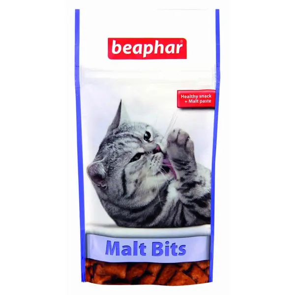 Beaphar  Malt Bits - малцови хапки за котки 35гр