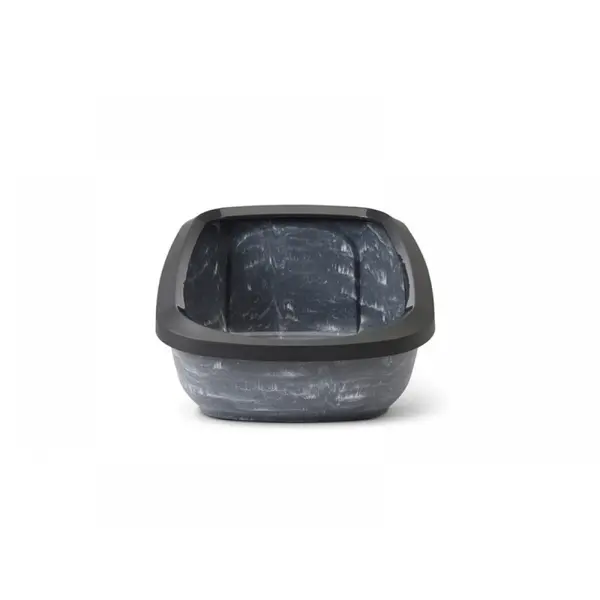 Savic  Aseo Jumbo Marble котешка тоалетна черен мрамор/антрацит, 67.5x48.5x28 см