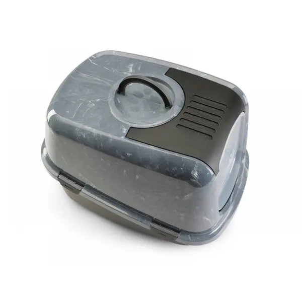 Savic  Nestor Jumbo Marble закрита котешка тоалетна черен мрамор/черно, 66.5х48.5х46.5 см