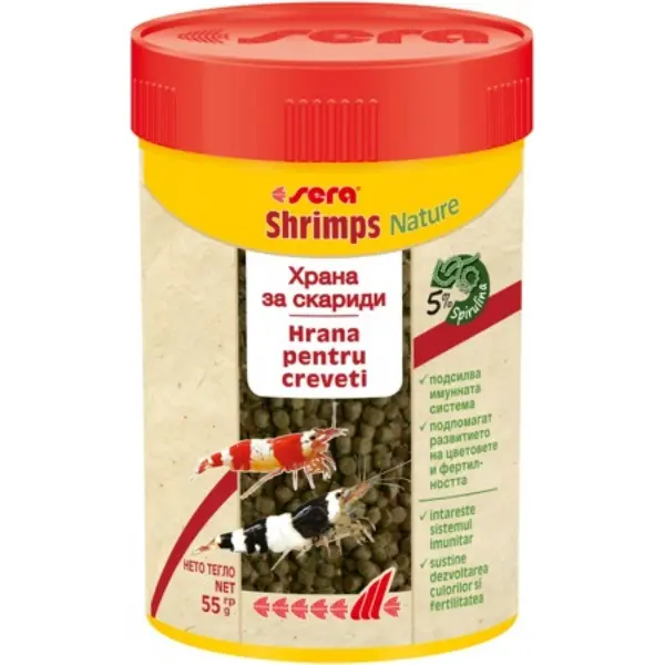 Sera Shrimps Naturе за сладко и соленоводни скариди 100 мл