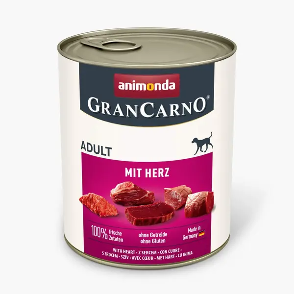 Animonda Gran Carno Dog Adult храна за кучета със сърца, 800 г