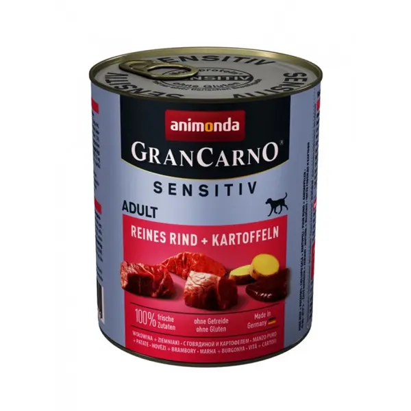 Animonda GranCarno® Sensetive говеждо + картофи, 53% говеждо, 10% картофи, 400 гр