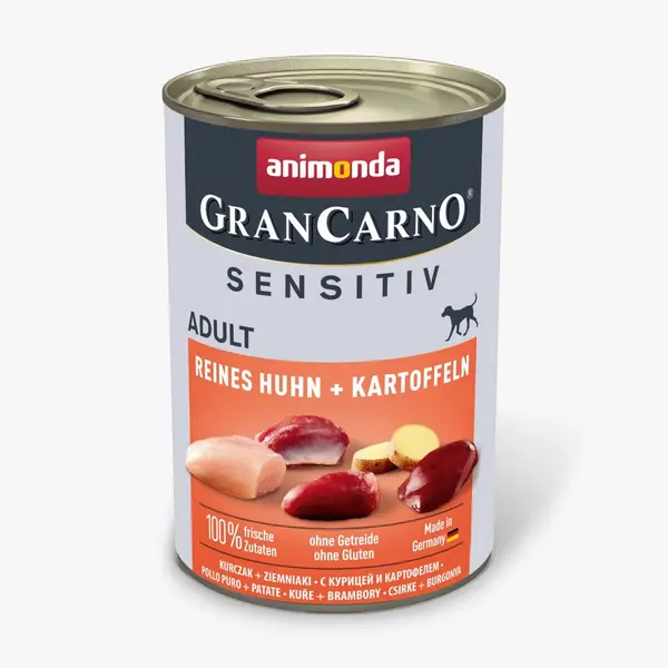 Animonda GranCarno® Sensetive пиле + картофи, 53% пиле, 10% картофи, 400 гр