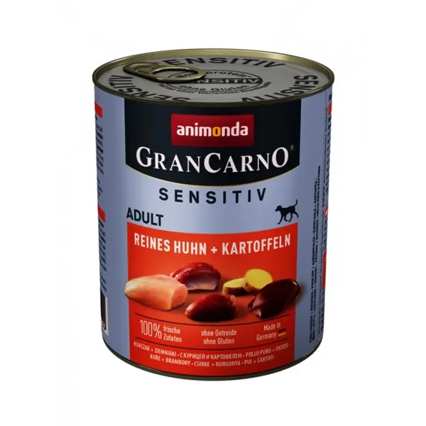Animonda GranCarno® Sensetive 53% пиле, 10% картофи, 800 гр