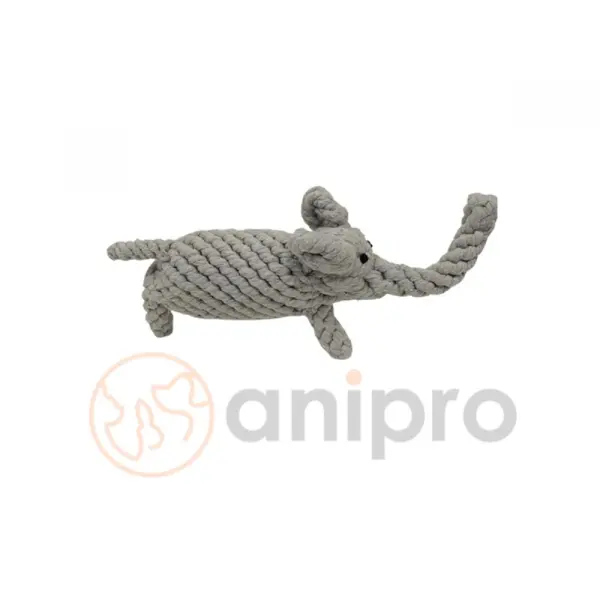 Anipro  Играчка слон въже 25 см, 120 г