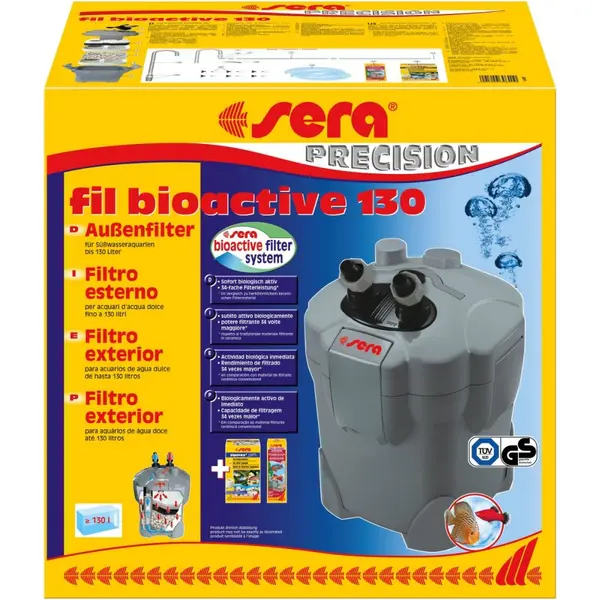 sera външен филтър sera fil Bioactive 130 - 300 л/ч за аквариуми до 130л