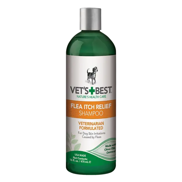Vet's Best Flea Itch Relief Shampoo шампоан за облекчаване при ухапвания от бълхи, 470 мл