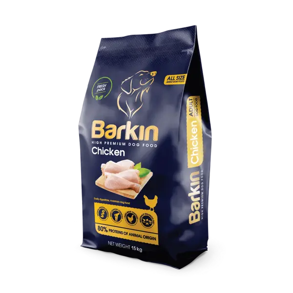 Barkin High Premium Chicken храна за кучета с пилешко, 15 кг