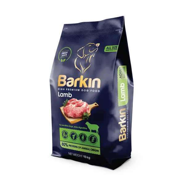Barkin High Premium Lamb Sensitive - суха храна за кучета с чувствително храносмилане, с агнешко - 15 кг