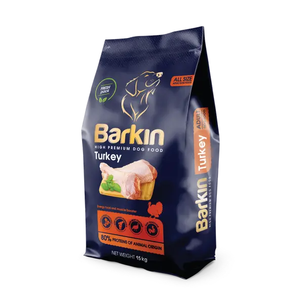 Barkin High Premium Energy храна за кучета с пуйка, 15 кг
