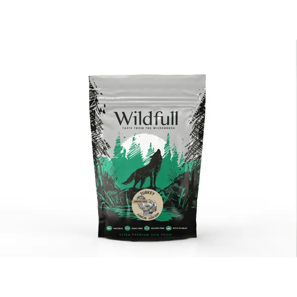 Wildfull  Dog Turkey Junior Mini Size - за малки кученца от мини породи, пуйка 500 г