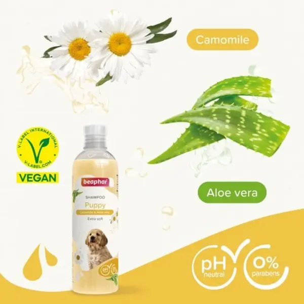 Beaphar  Shampoo Puppy - шампоан с алое вера за малки кученца 250 мл