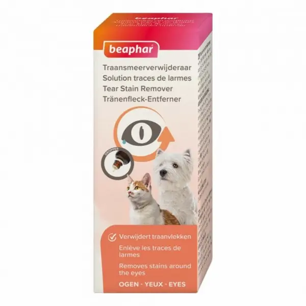 Beaphar  Tear Stain Remover капки за почистване на козината около очитe 50 мл