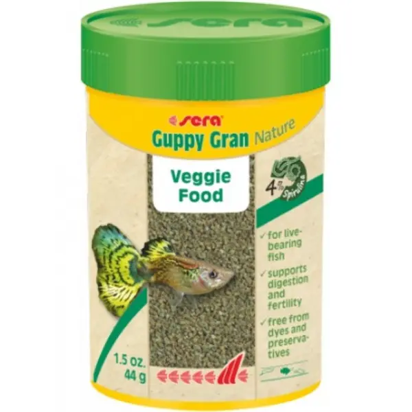 sera Guppy Gran 100 мл - гранулирана храна за гупи