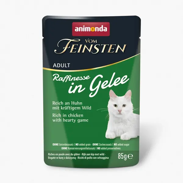 Animonda Vom Feinsten Raffinesse пауч за котки с пилешко и дивеч, 85 г