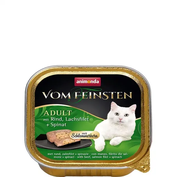 Animonda Vom Feinsten 2 в 1 - говеждо + сьомга и спанак, 100 г