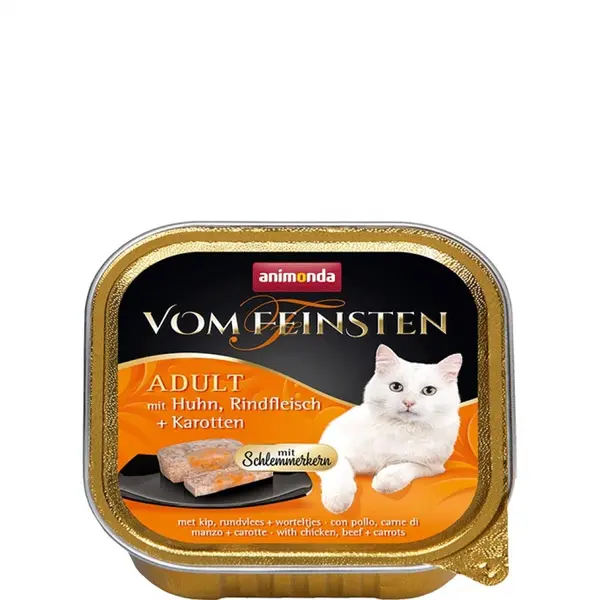 Animonda Vom Feinsten 2 в 1 - пиле + говеждо с моркови 100 г