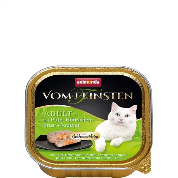 Animonda Vom Feinsten 2 в 1 - пуйка + пилешки гърди с билки, 100 г